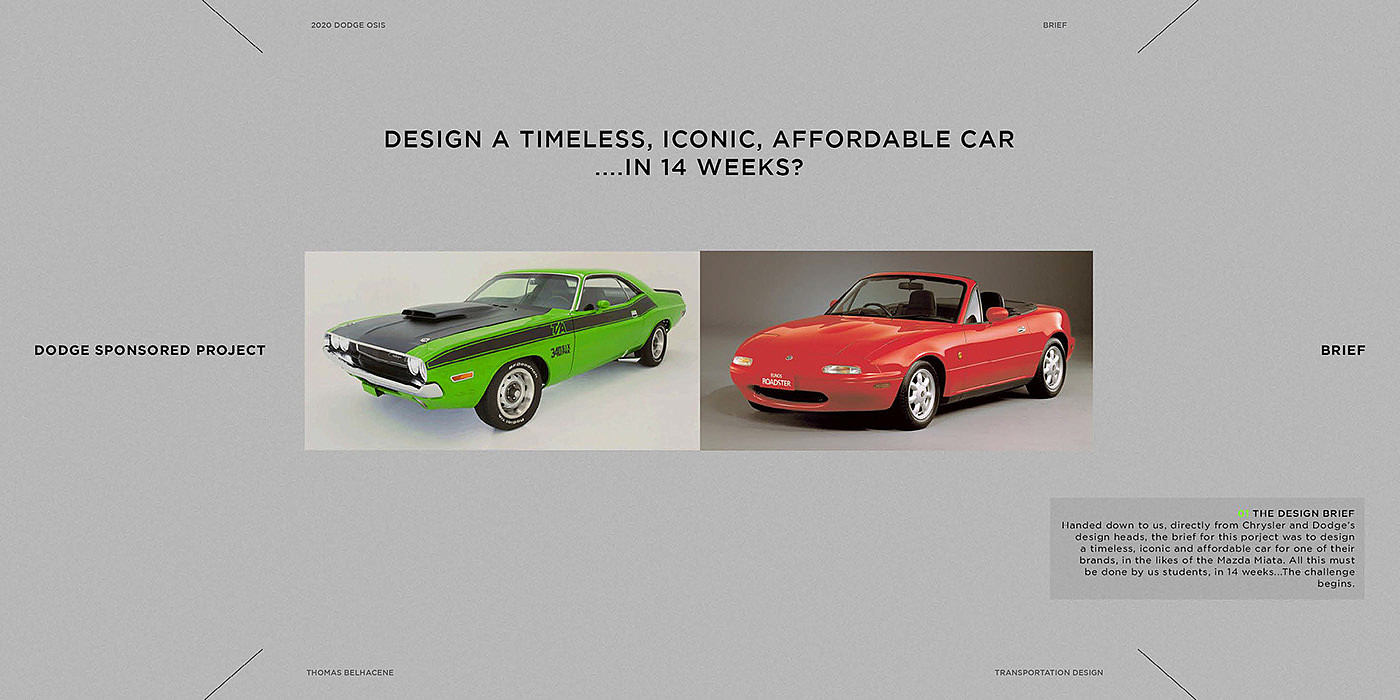 Automobile design，racing，2020 DODGE OSIS，