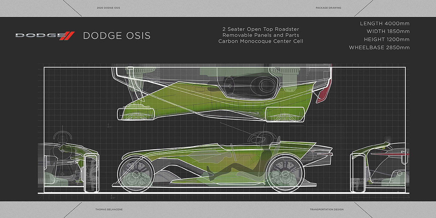 汽车设计，赛车，2020 DODGE OSIS，