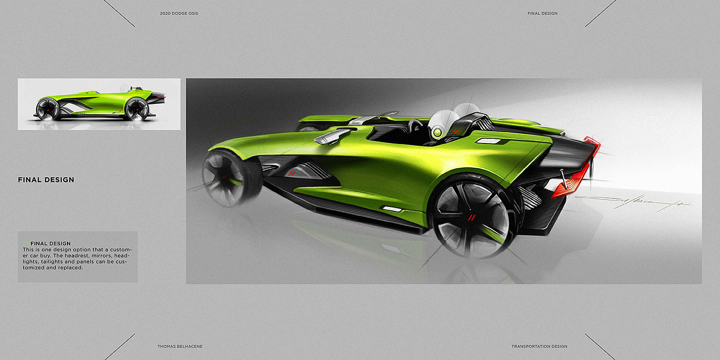 Automobile design，racing，2020 DODGE OSIS，