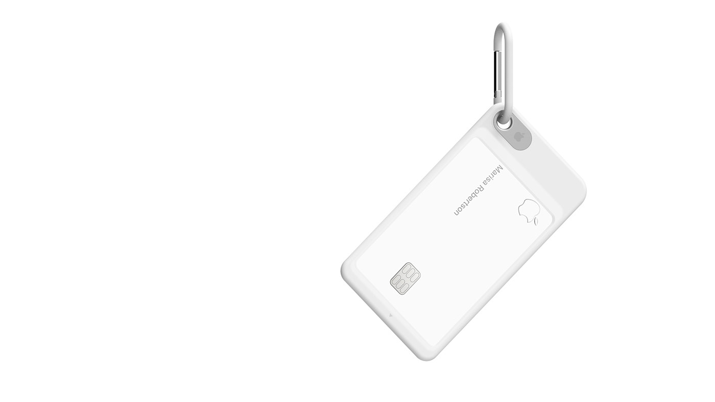 Minimalist design ，white，Credit Card，Apple Card Case，