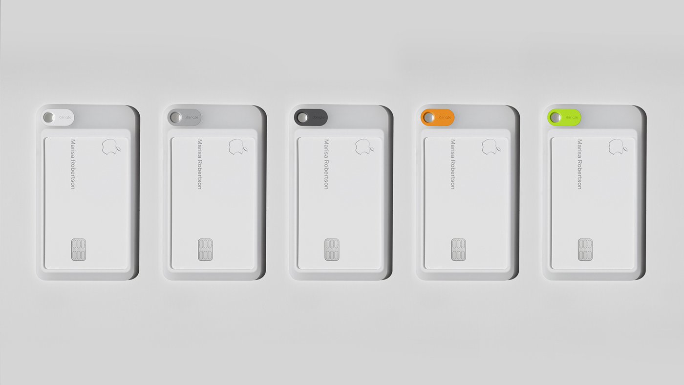 Minimalist design ，white，Credit Card，Apple Card Case，