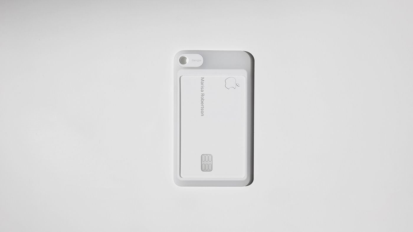 Minimalist design ，white，Credit Card，Apple Card Case，
