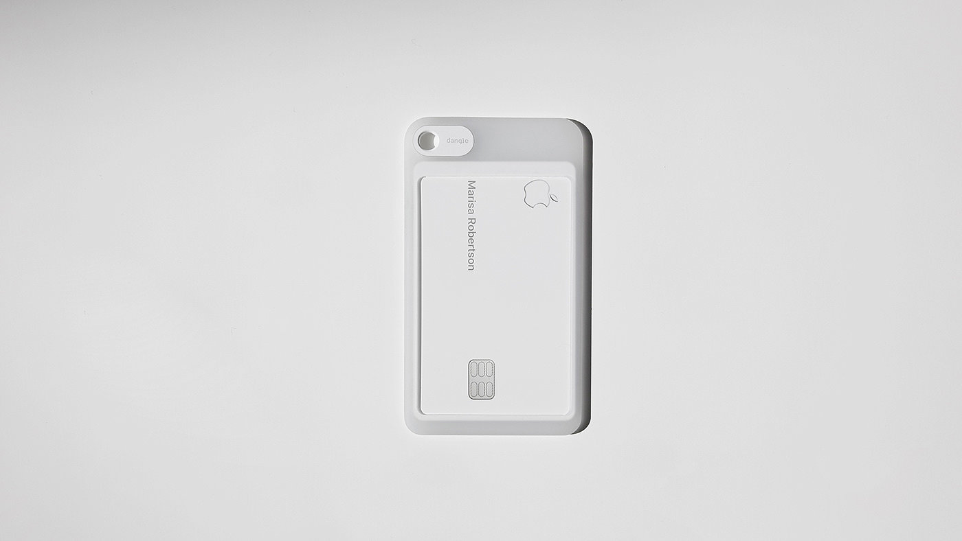 极简设计，白色，信用卡，Apple Card Case，