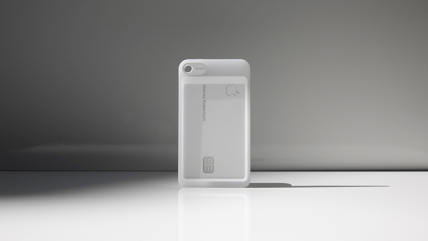 Minimalist design ，white，Credit Card，Apple Card Case，