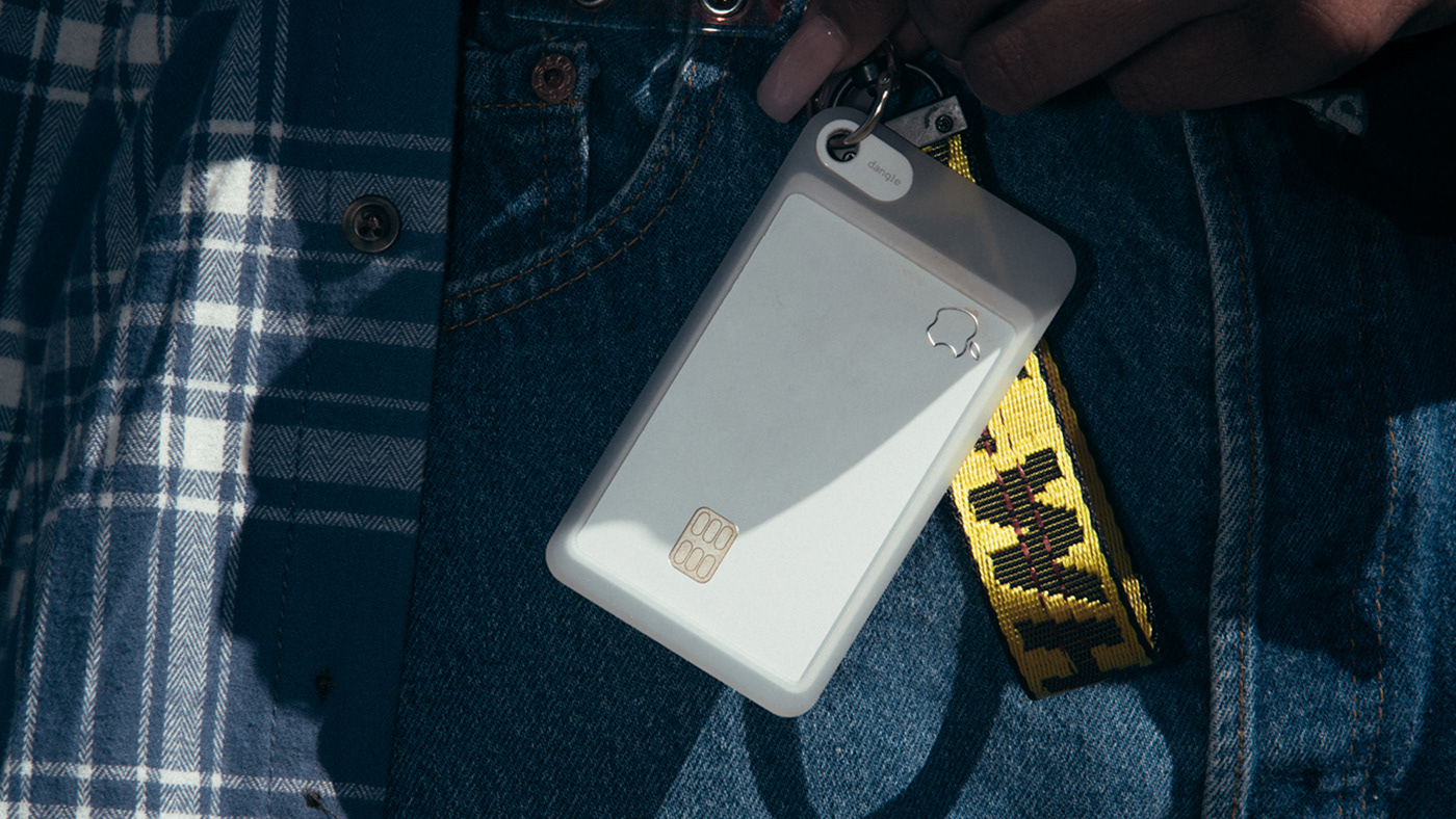 Minimalist design ，white，Credit Card，Apple Card Case，