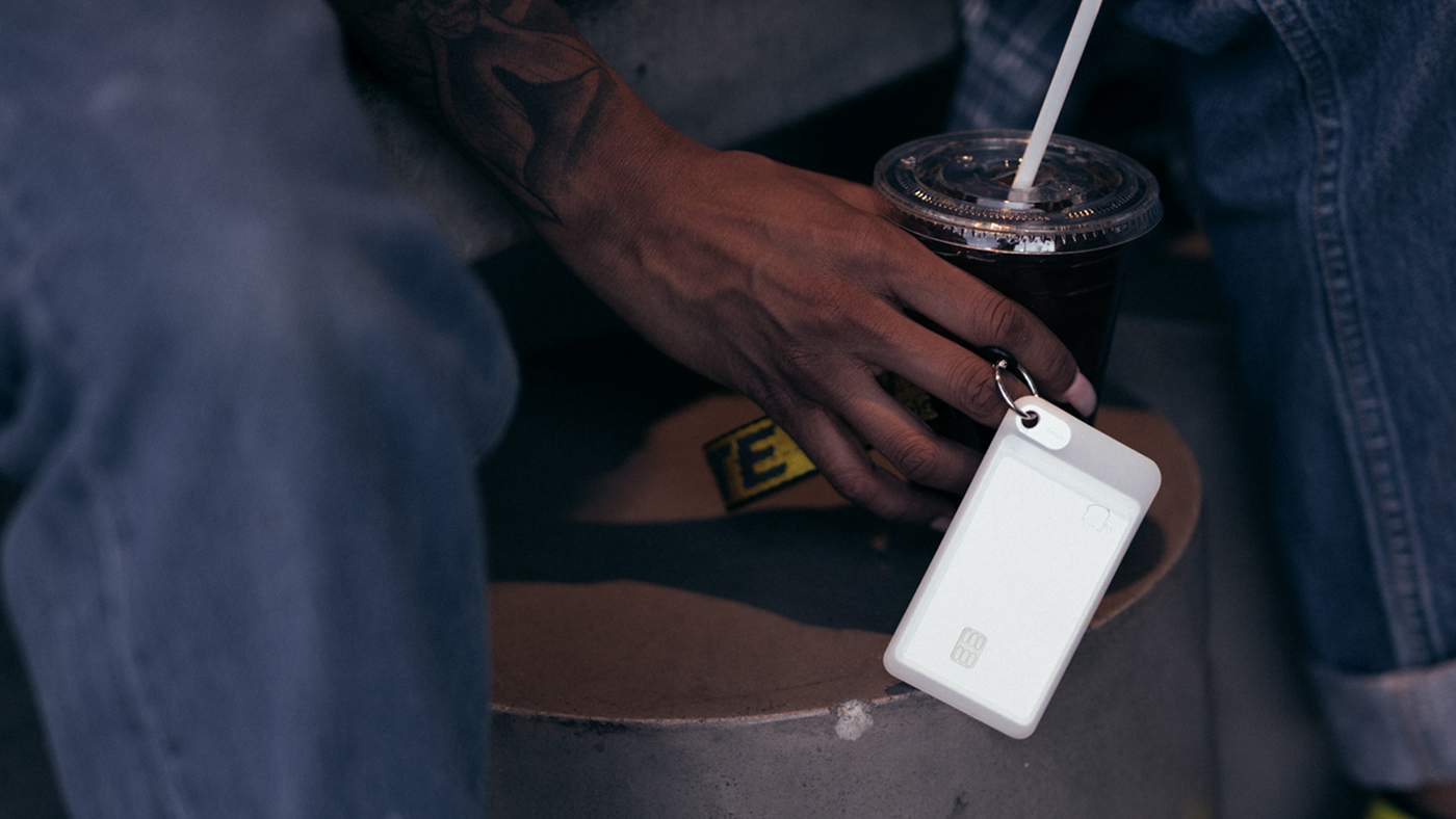 Minimalist design ，white，Credit Card，Apple Card Case，