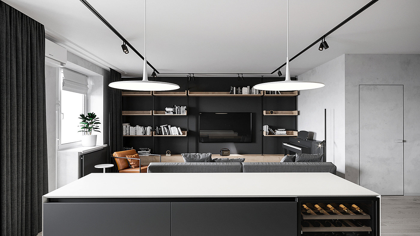 Pearl copper，Interior design，black，