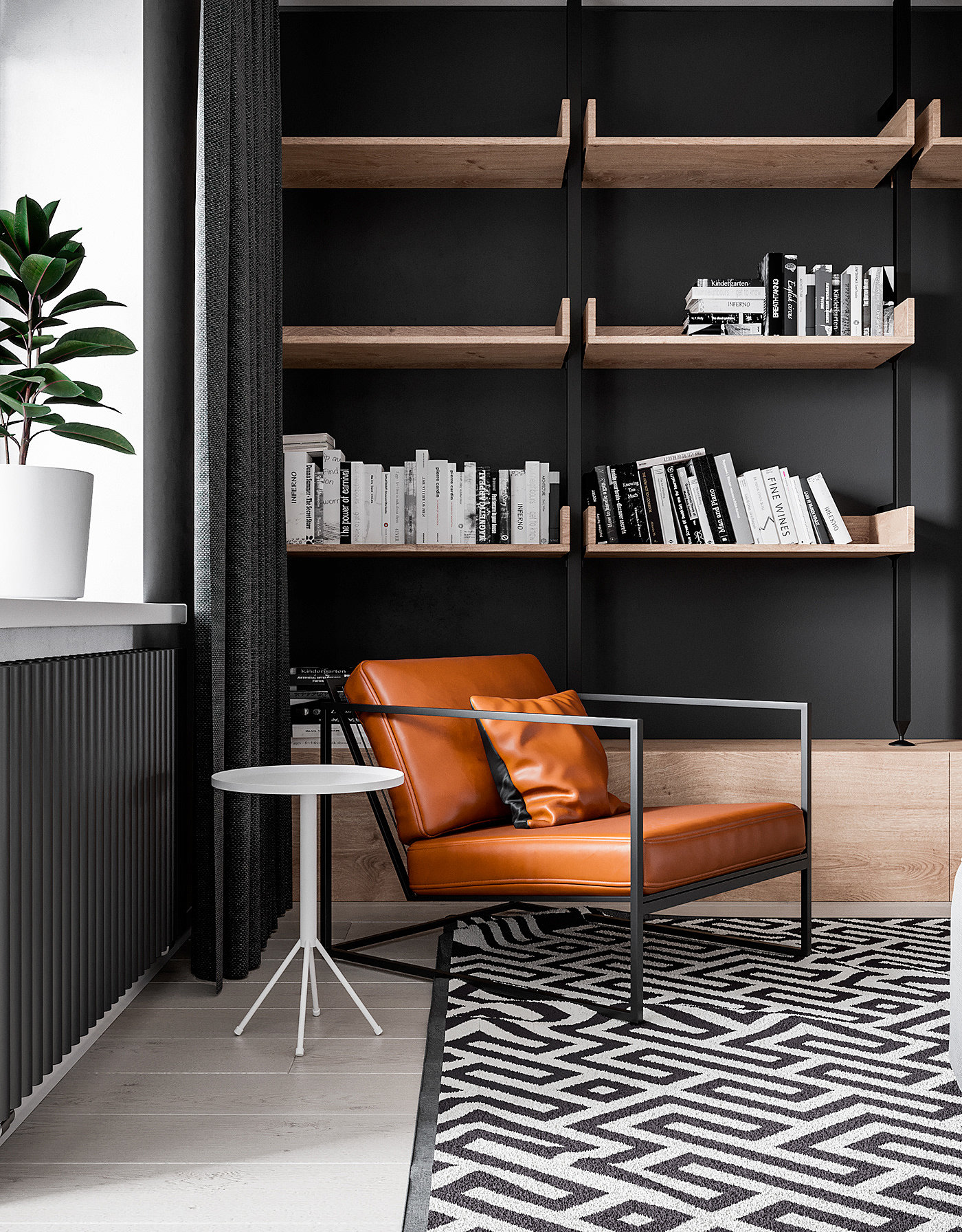 Pearl copper，Interior design，black，