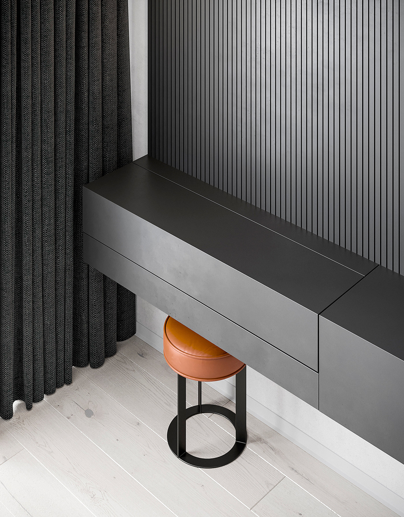 Pearl copper，Interior design，black，