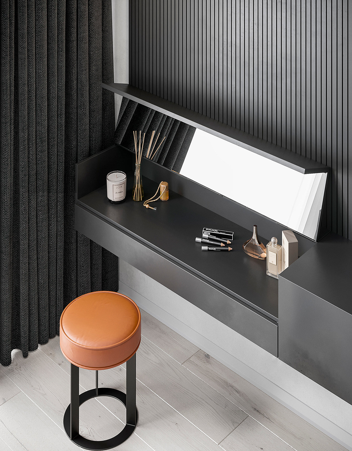 Pearl copper，Interior design，black，