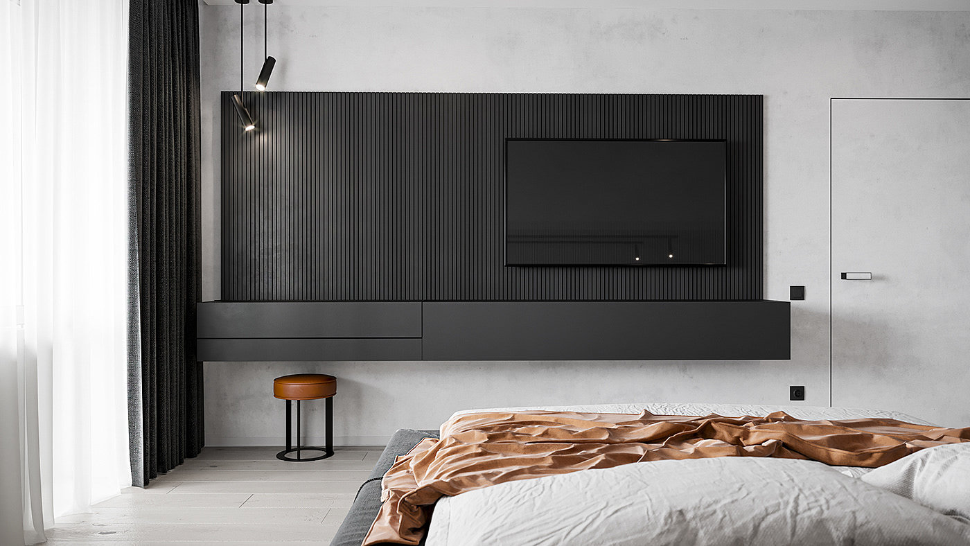 Pearl copper，Interior design，black，
