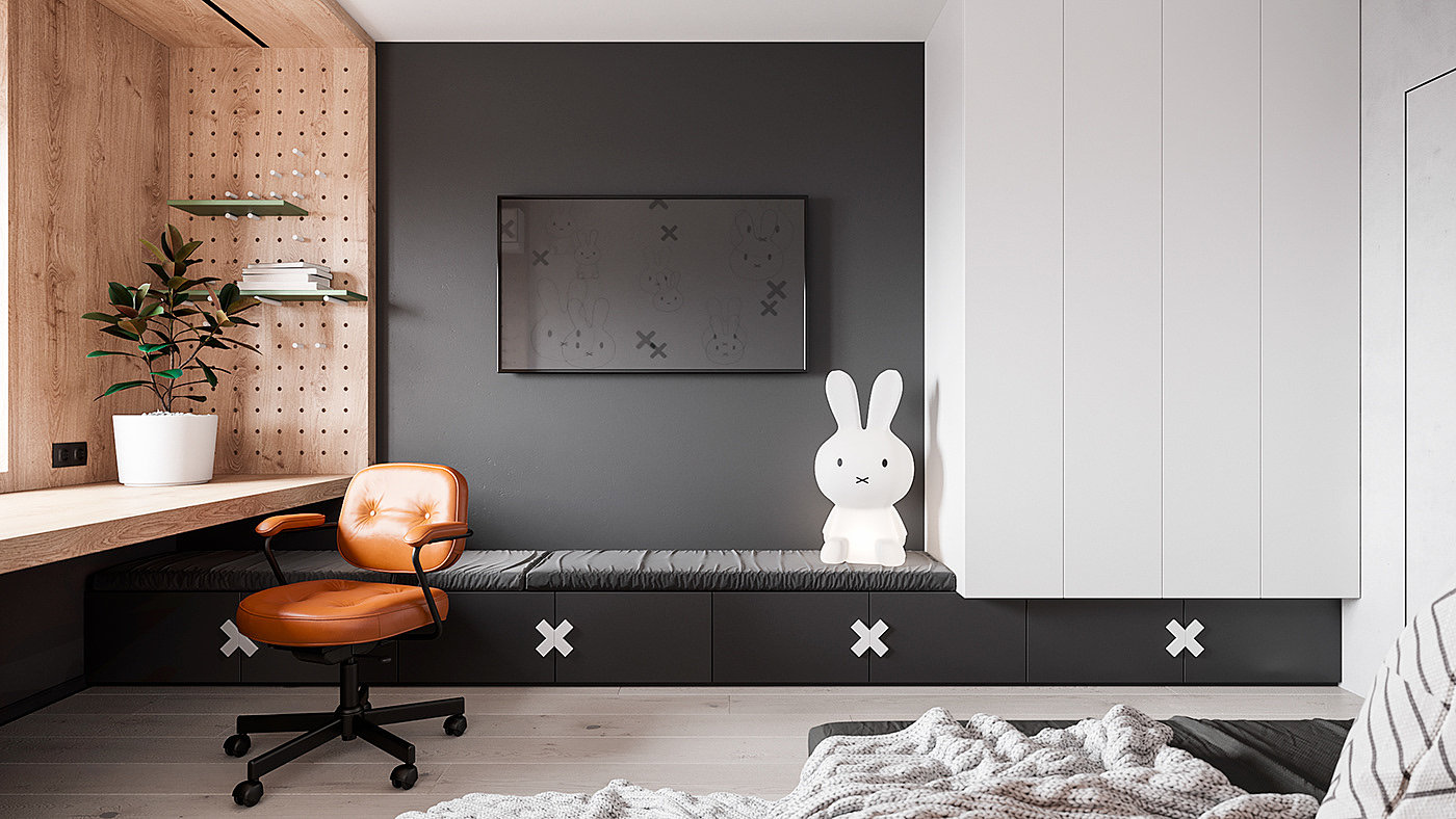 Pearl copper，Interior design，black，