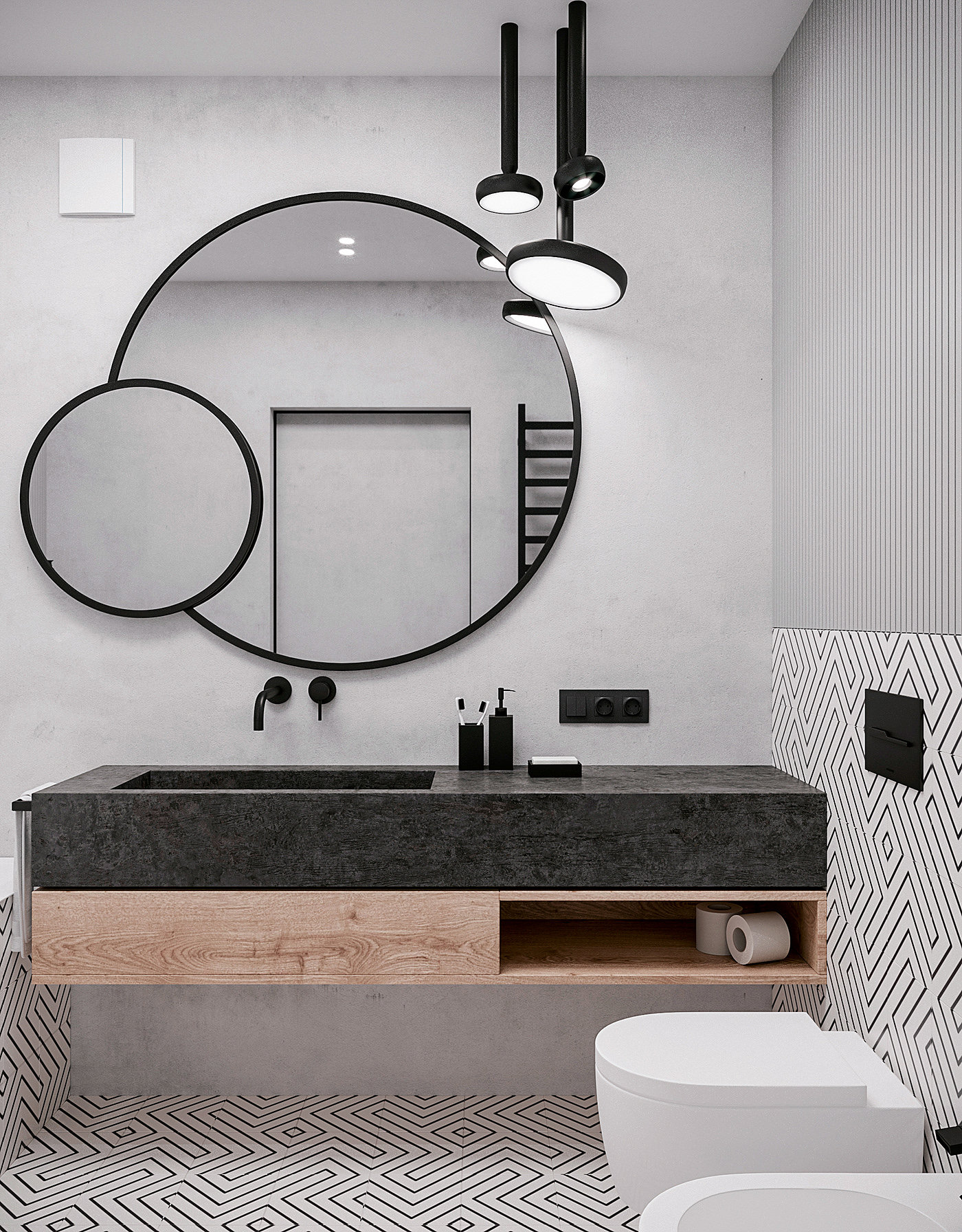 Pearl copper，Interior design，black，