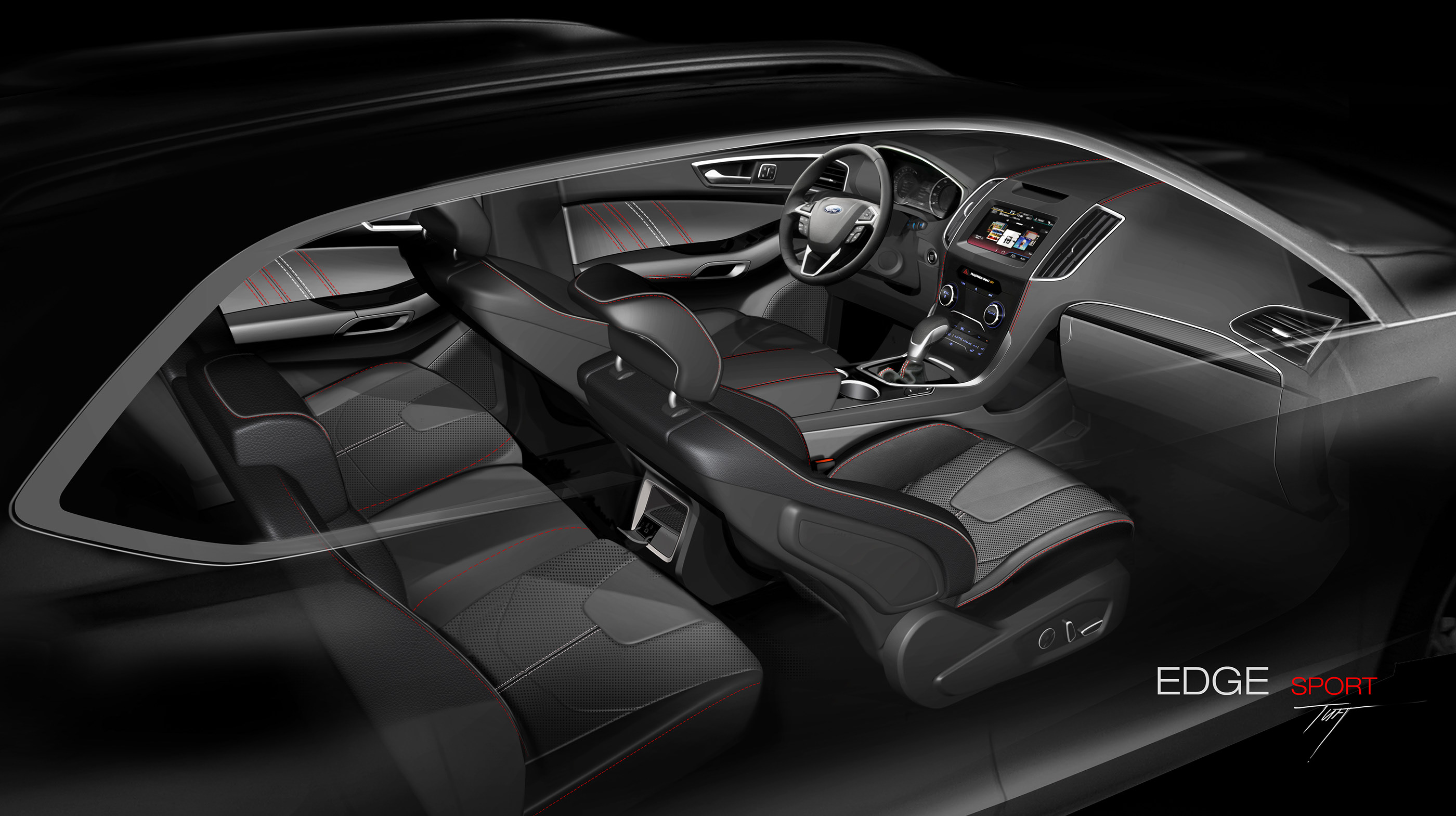 Oil sludge，Interior design，Automobile design，Edge Interior，