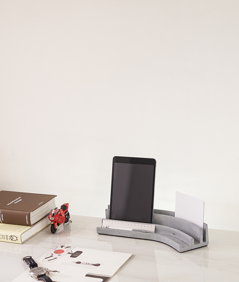 Desktop storage，concrete，Minimalist，