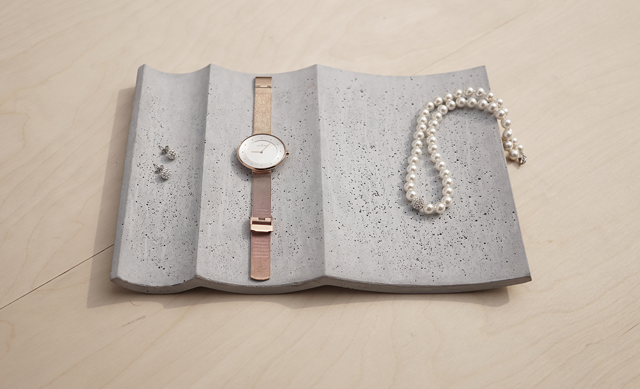 Desktop storage，concrete，Minimalist，