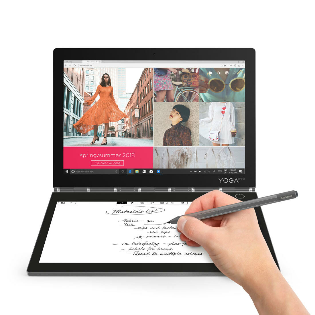 Notebook computer，Yoga Book C930，2019 red dot product design award，