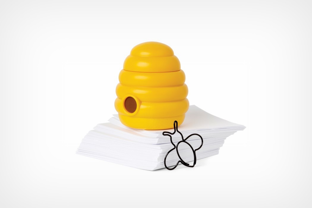 Semantic design，Pun，ototo，lovely，honeybee，paper clip，