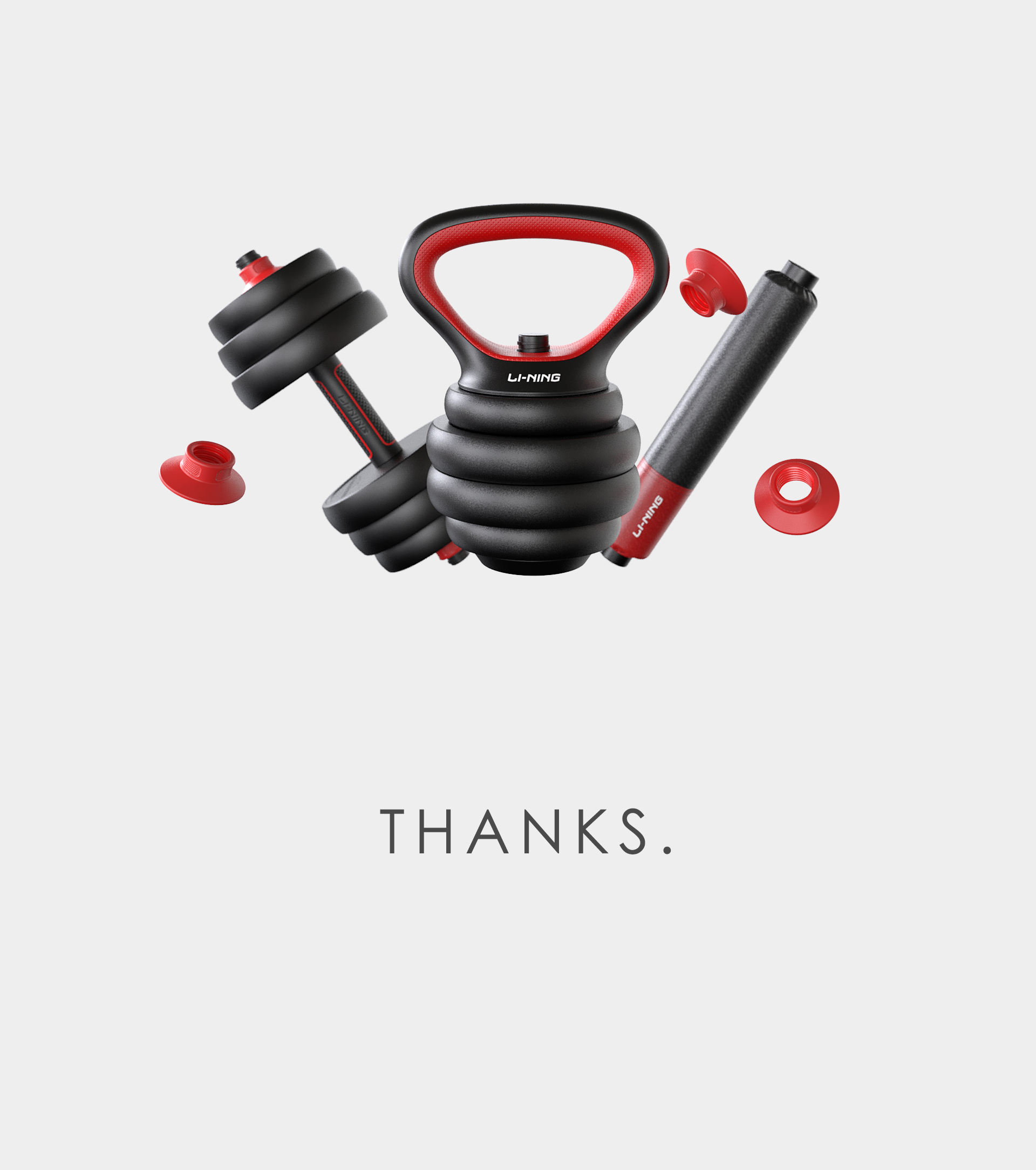 Health exercise，reduce weight，multi-function，Fitness Equipment，Li Ning, China，Kettlebell，barbell，dumbbell，