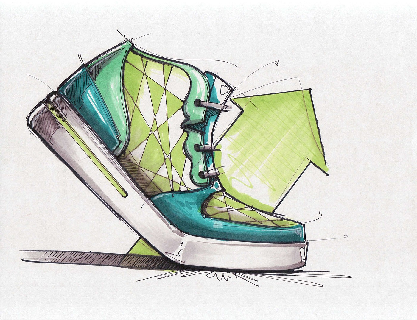 Quiicks，Sketches，Sketch，Hand drawn，sketch，shoes，