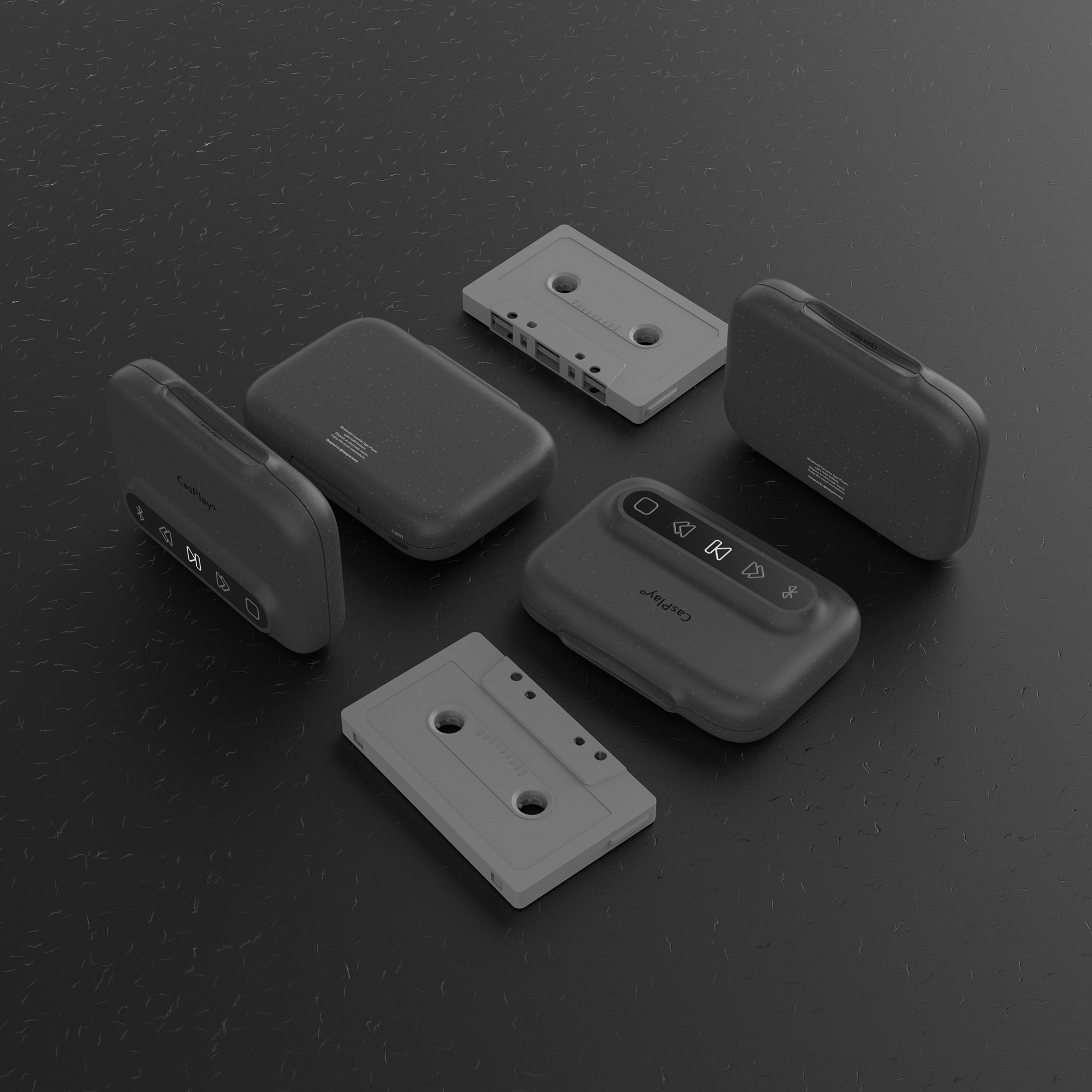 industrial design，player，Bluetooth cassette player，Caspre，CasPlay，