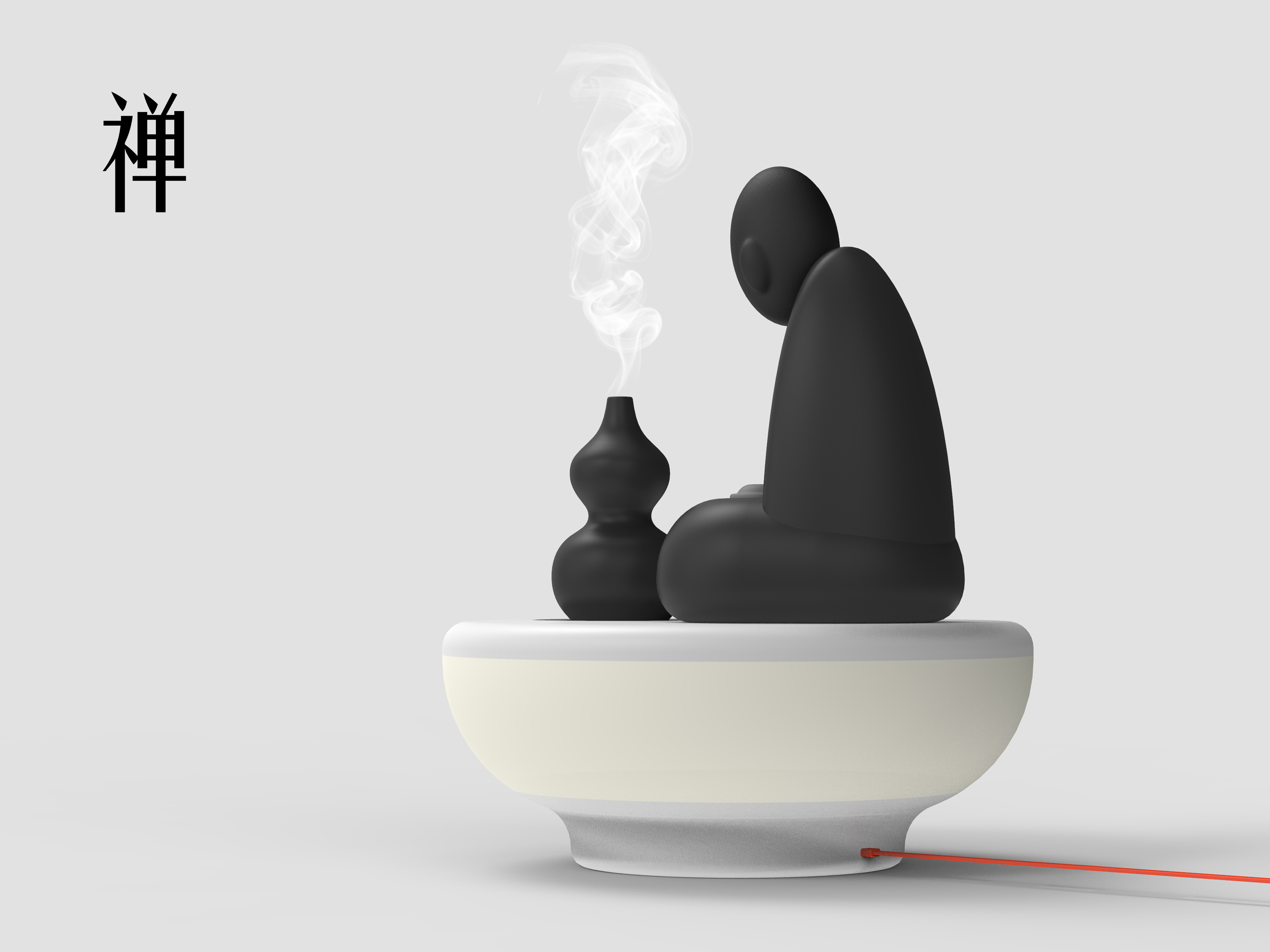 Aromatherapy machine，Humidifier，Night light，Zen，Buddhist mood，Buddhism，gourd，bowl，