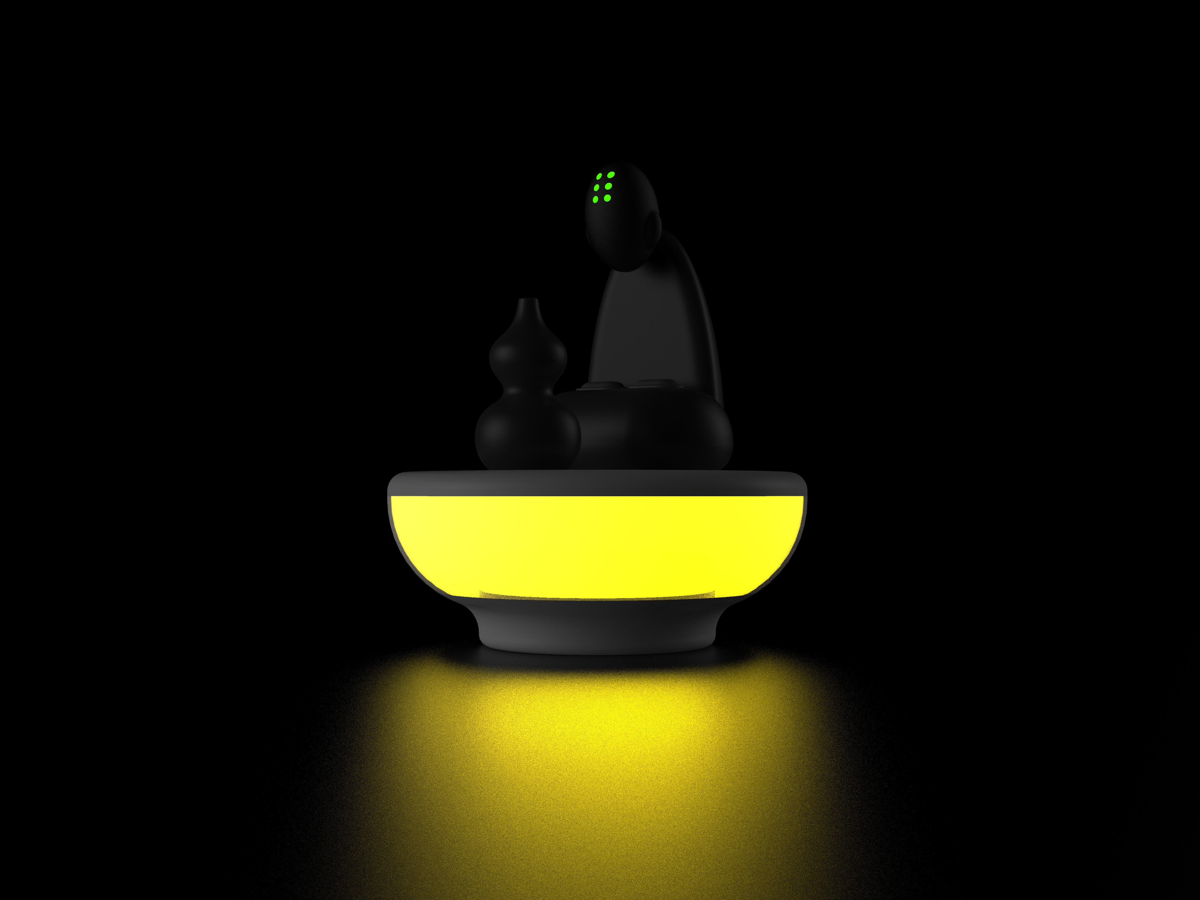 Aromatherapy machine，Humidifier，Night light，Zen，Buddhist mood，Buddhism，gourd，bowl，
