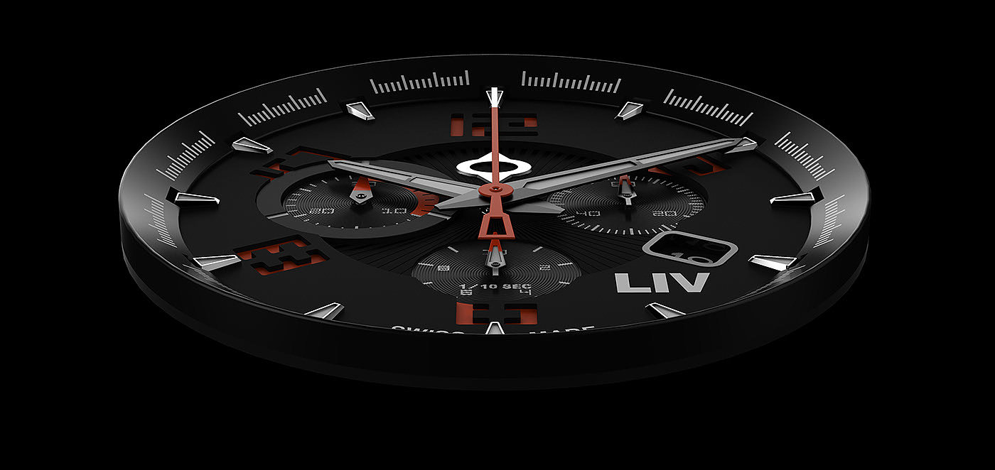 Wrist watch，Switzerland，Mechanical watch，black，
