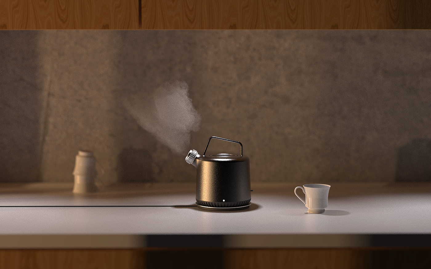 kettle，modeling，Render，solidworks，keyshot，