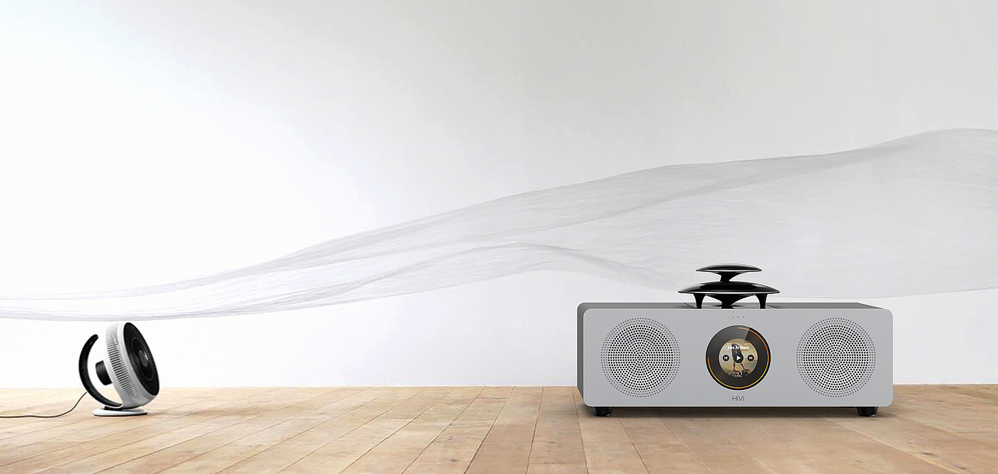 2.0 stereo，Double layer treble design，Round screen design，Advanced black and white gray design，Aluminum plate alloy process，Mesh design of audio aluminum plate，360 ° diffuse treble，