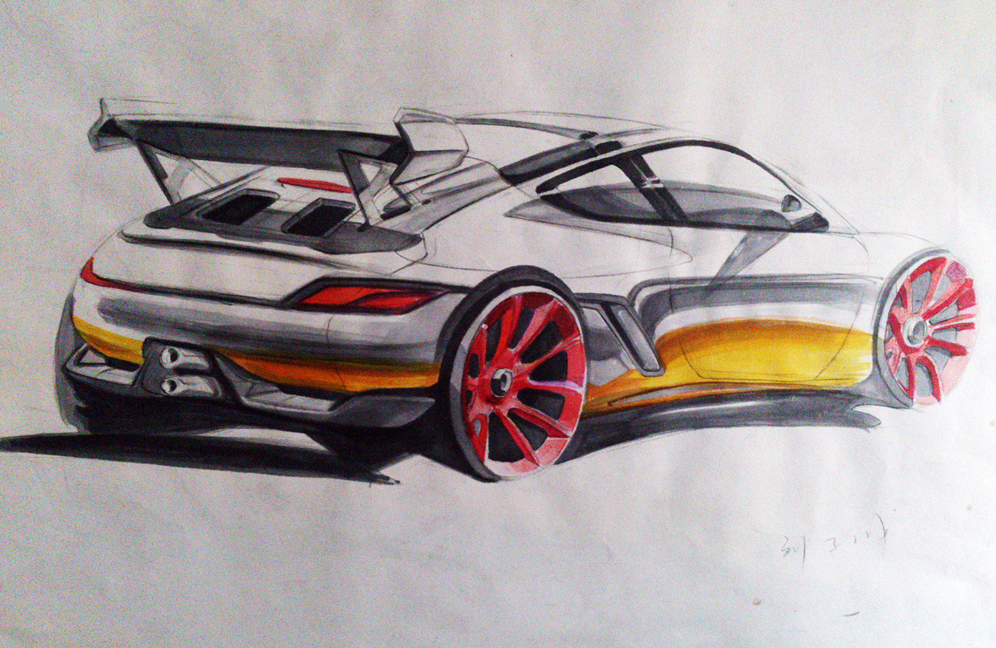 Hand drawn mark，