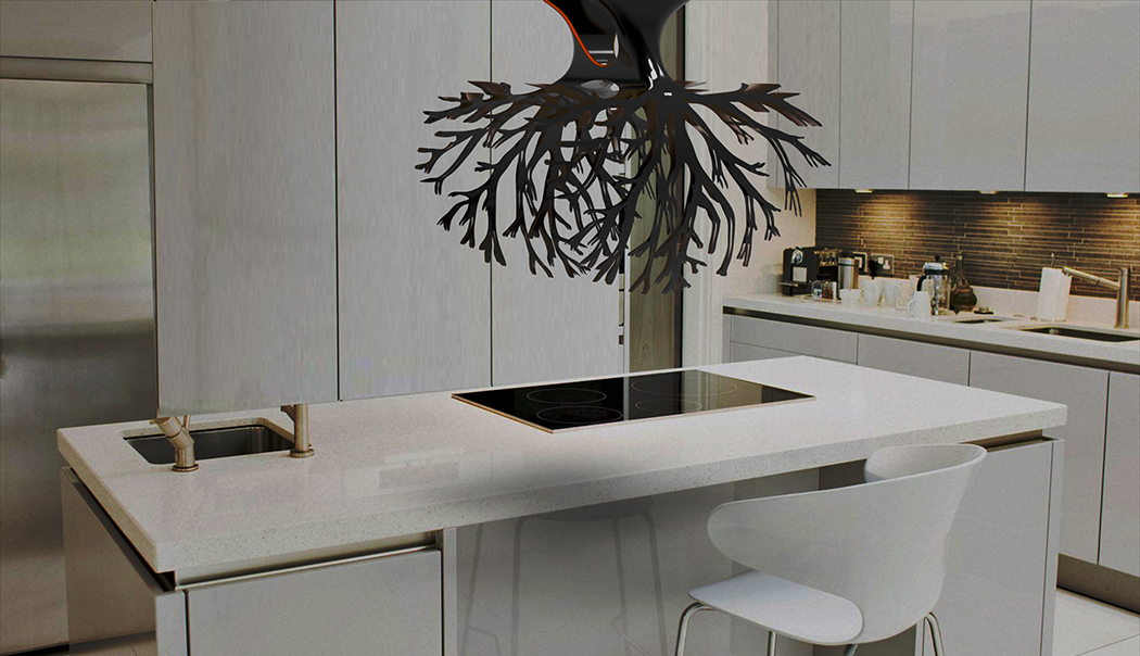 industrial design，An inverted tree，Oil fume，Purified air，