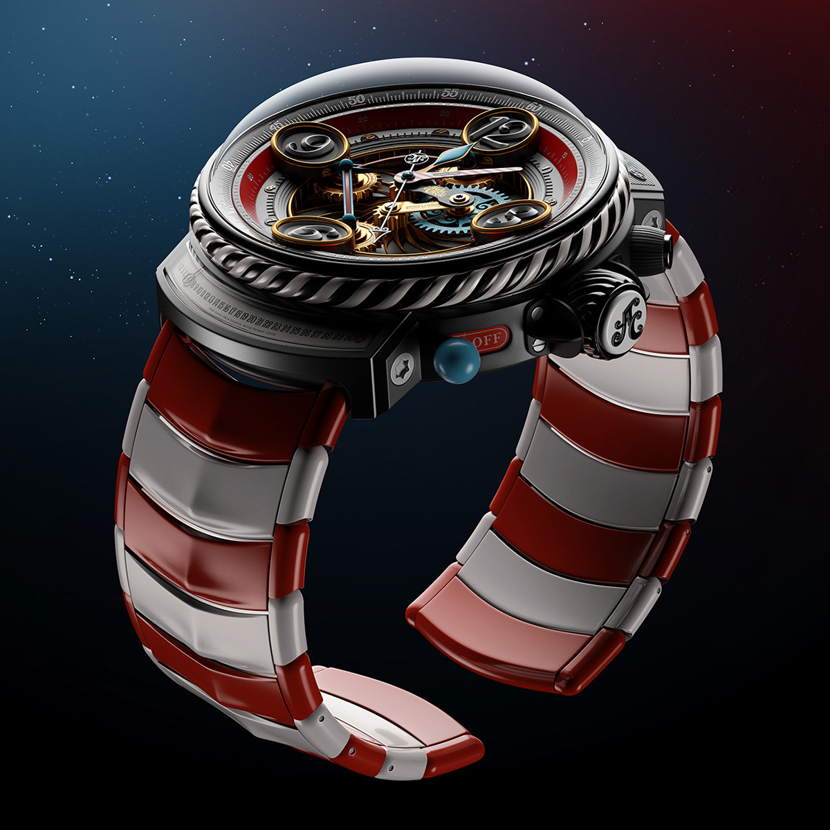 Wrist watch，Majestic，3d，modeling，