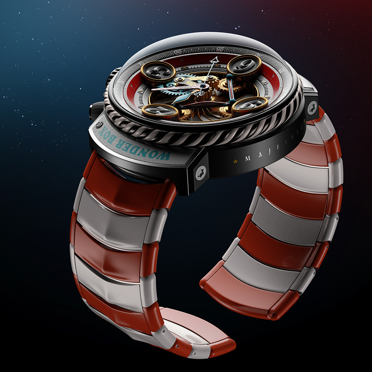 Wrist watch，Majestic，3d，modeling，