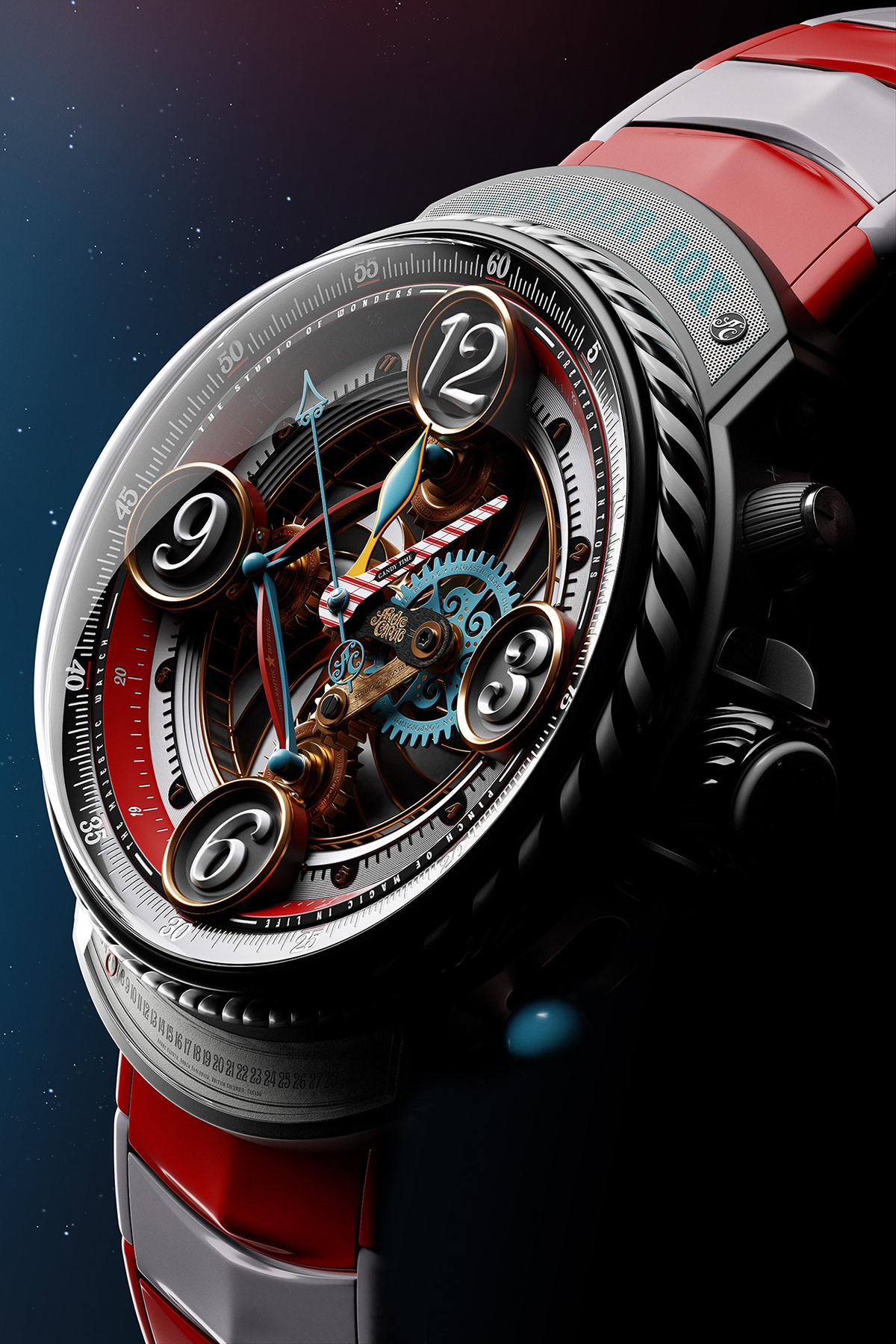 Wrist watch，Majestic，3d，modeling，