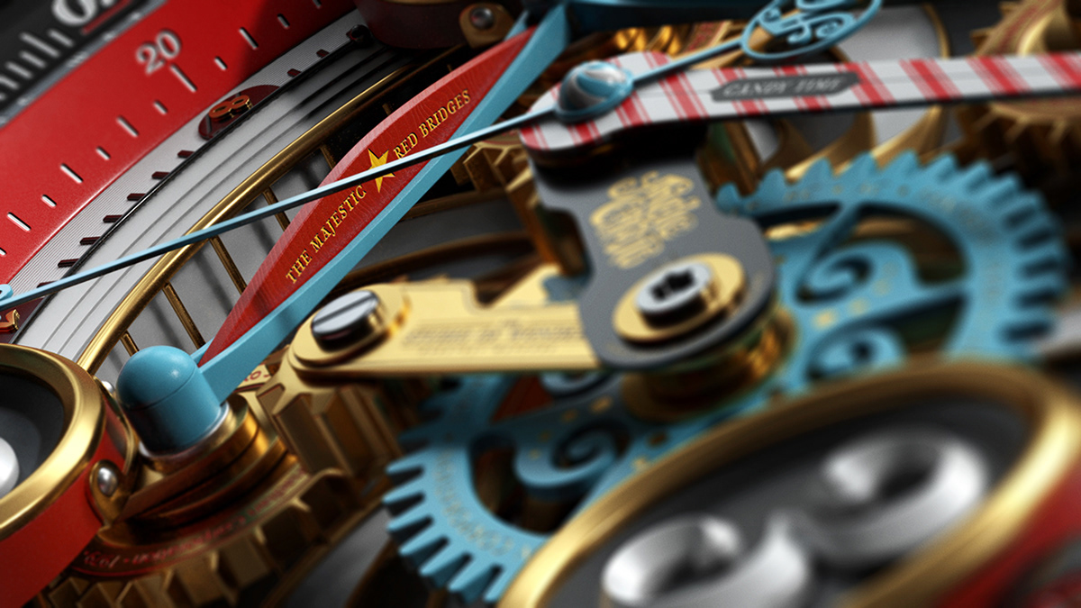 Wrist watch，Majestic，3d，modeling，