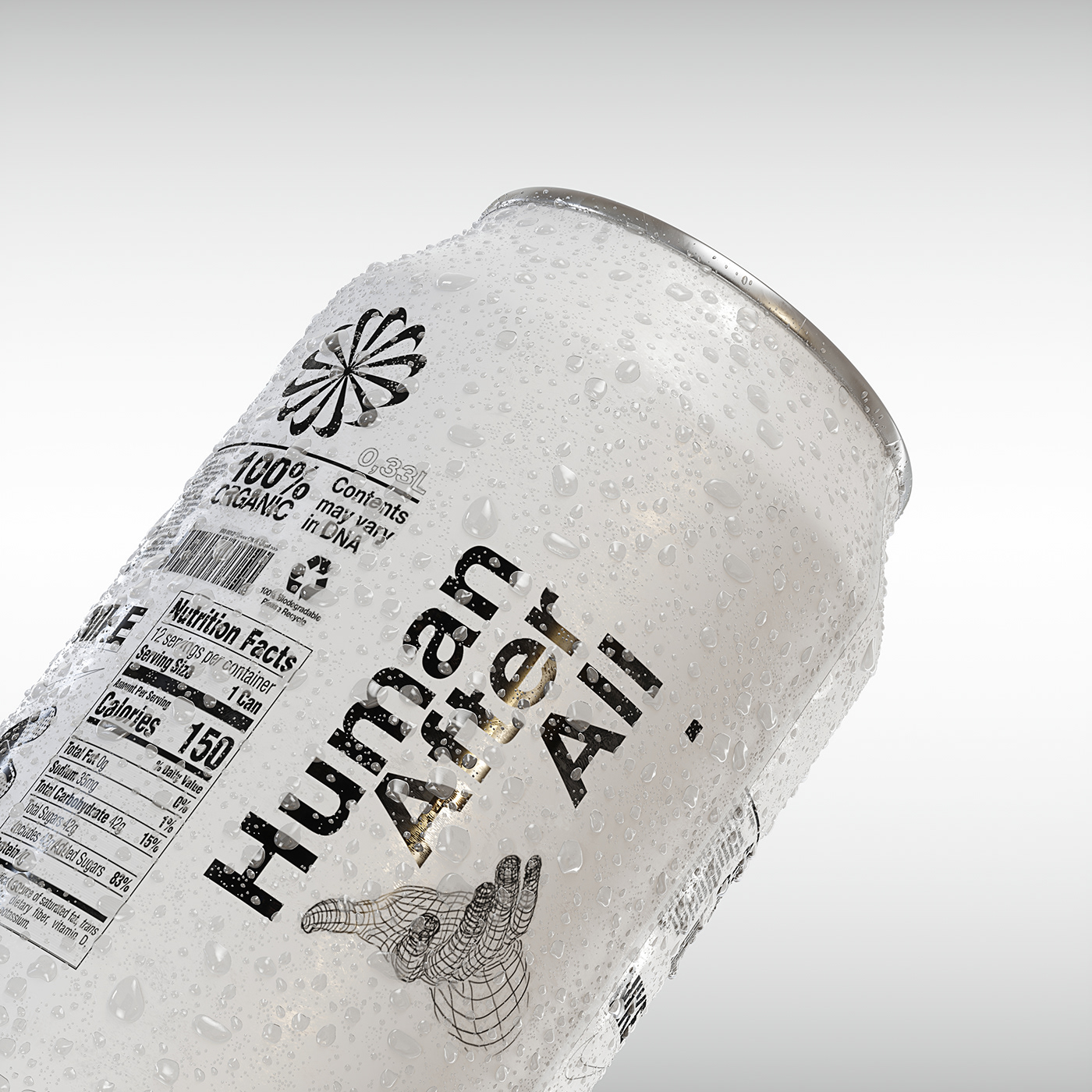 white，packing design，HUMAN AFTER ALL，