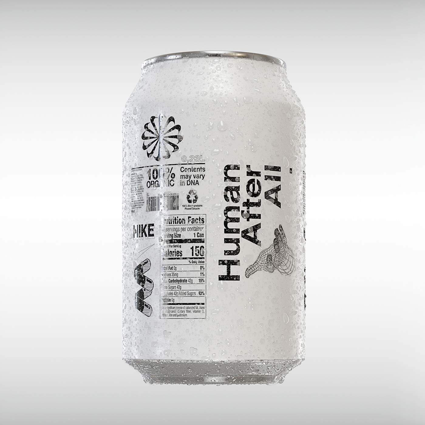 white，packing design，HUMAN AFTER ALL，