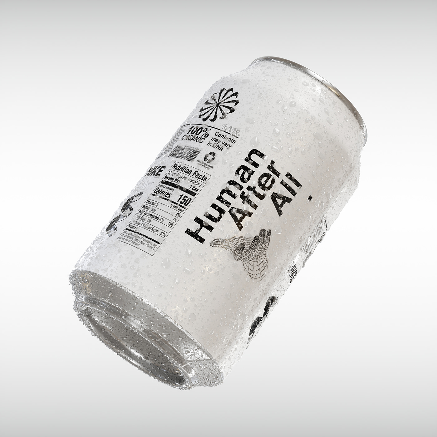 white，packing design，HUMAN AFTER ALL，