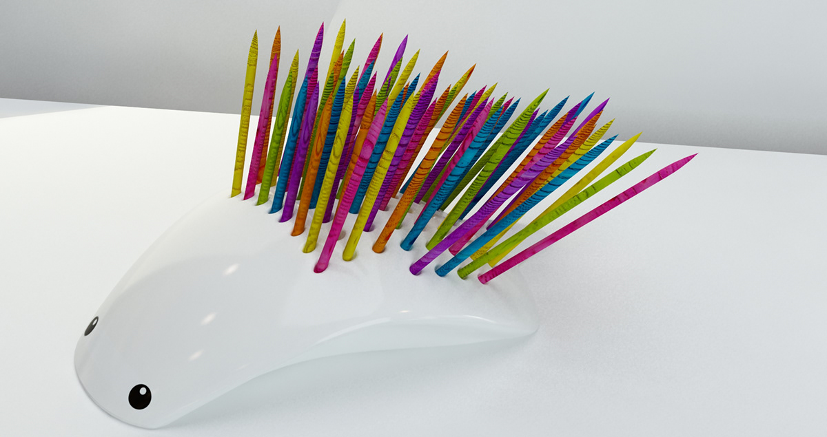 Porcupine，ceramics，Pencil barrel，