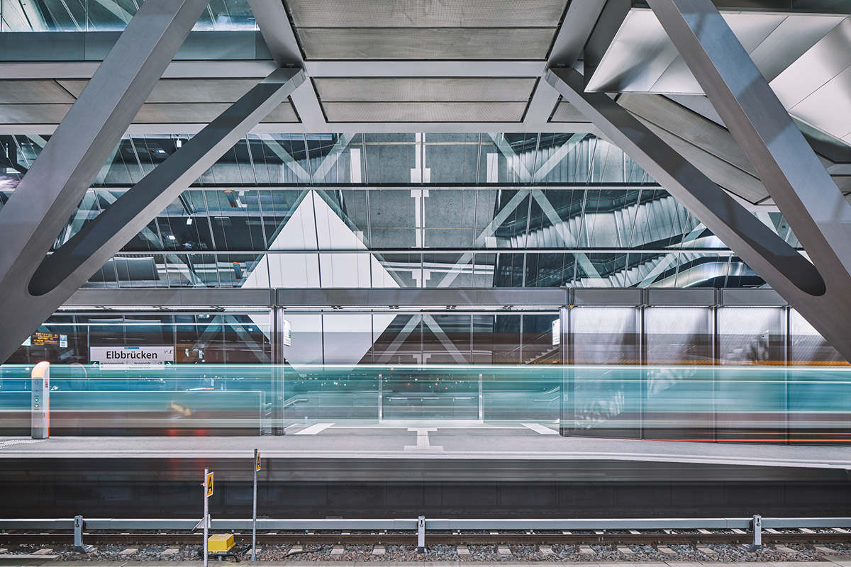 Architectural design，Subway station design，Glass，