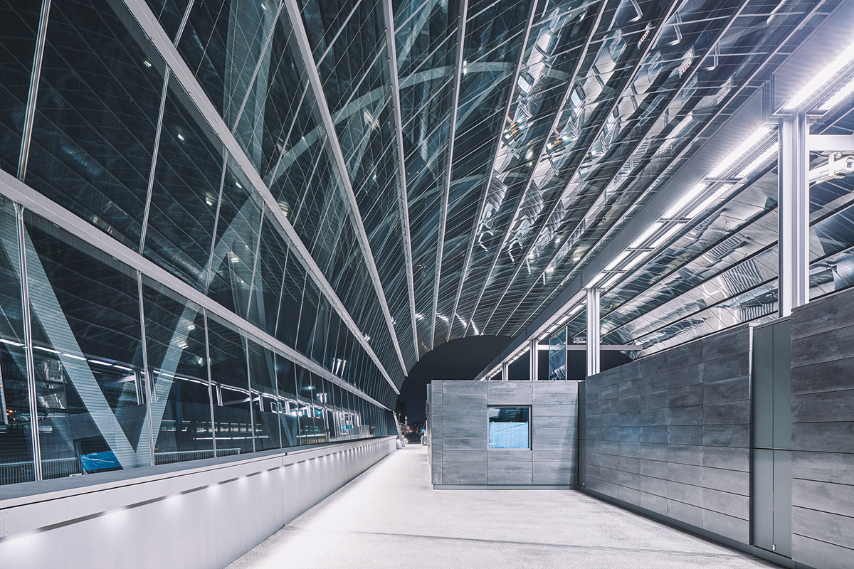 Architectural design，Subway station design，Glass，