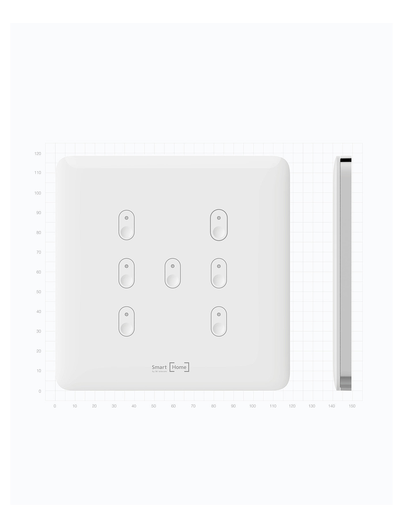 Light Switch，智能开关，家居设计，白色，