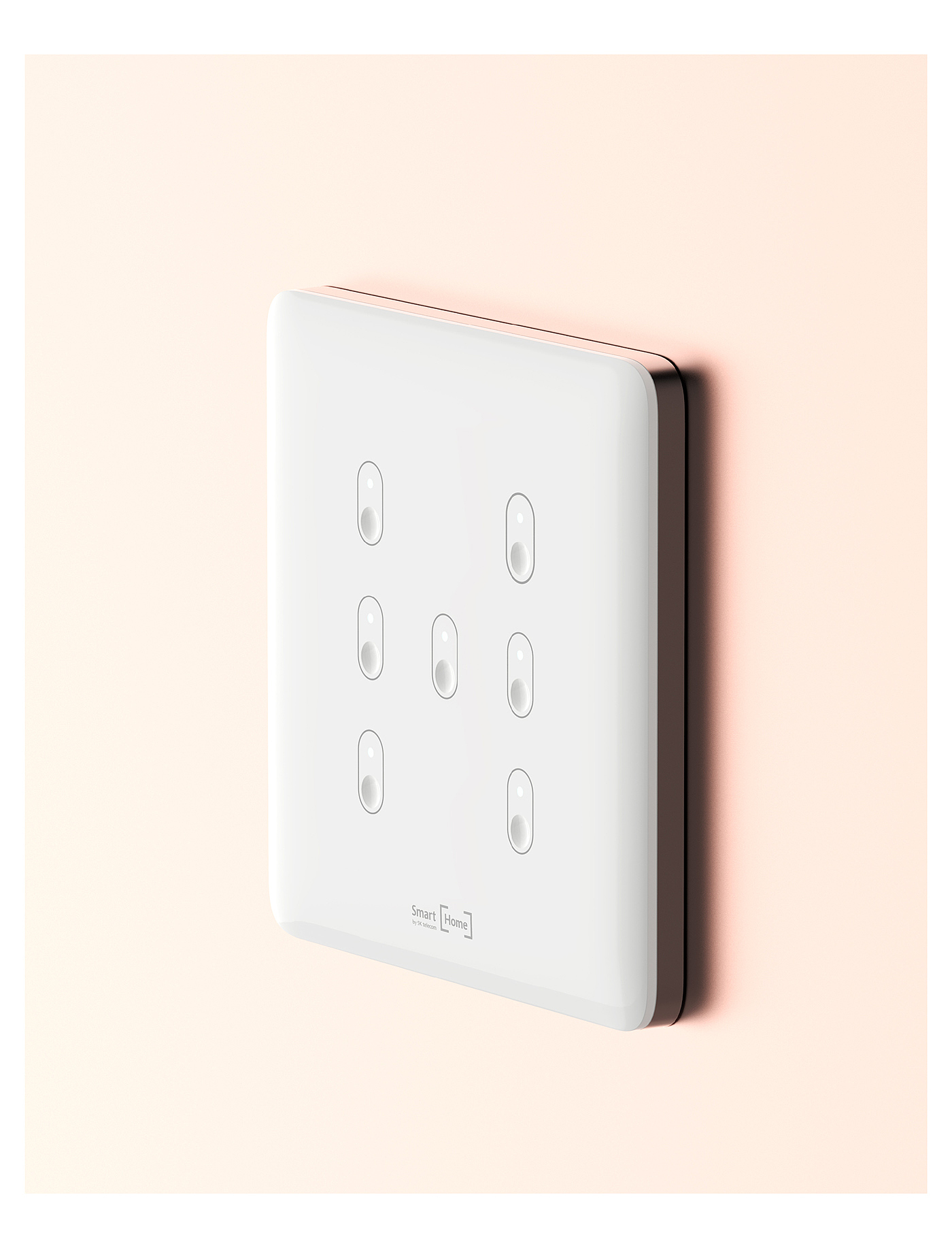 Light Switch，智能开关，家居设计，白色，