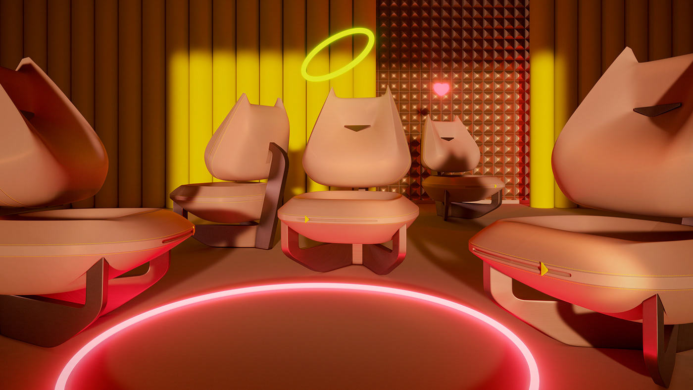 Bionics Design ，Chair design，c a t a e e e a t，