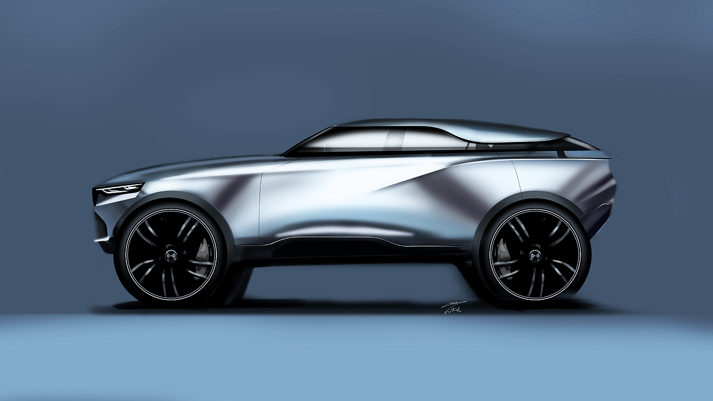 Hand drawn, car，