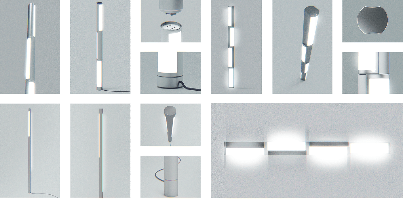 vertical structure ，modularization，led，lamp，