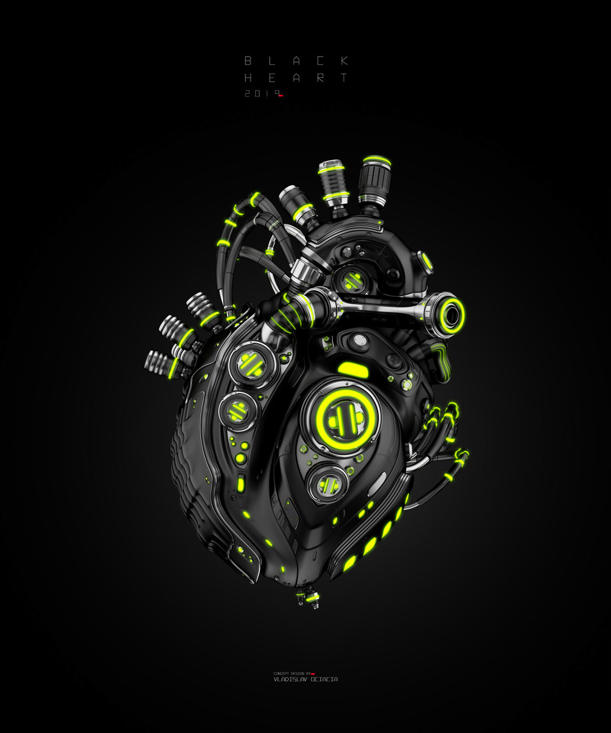 heart，machine，medical care，science fiction，Futurism，