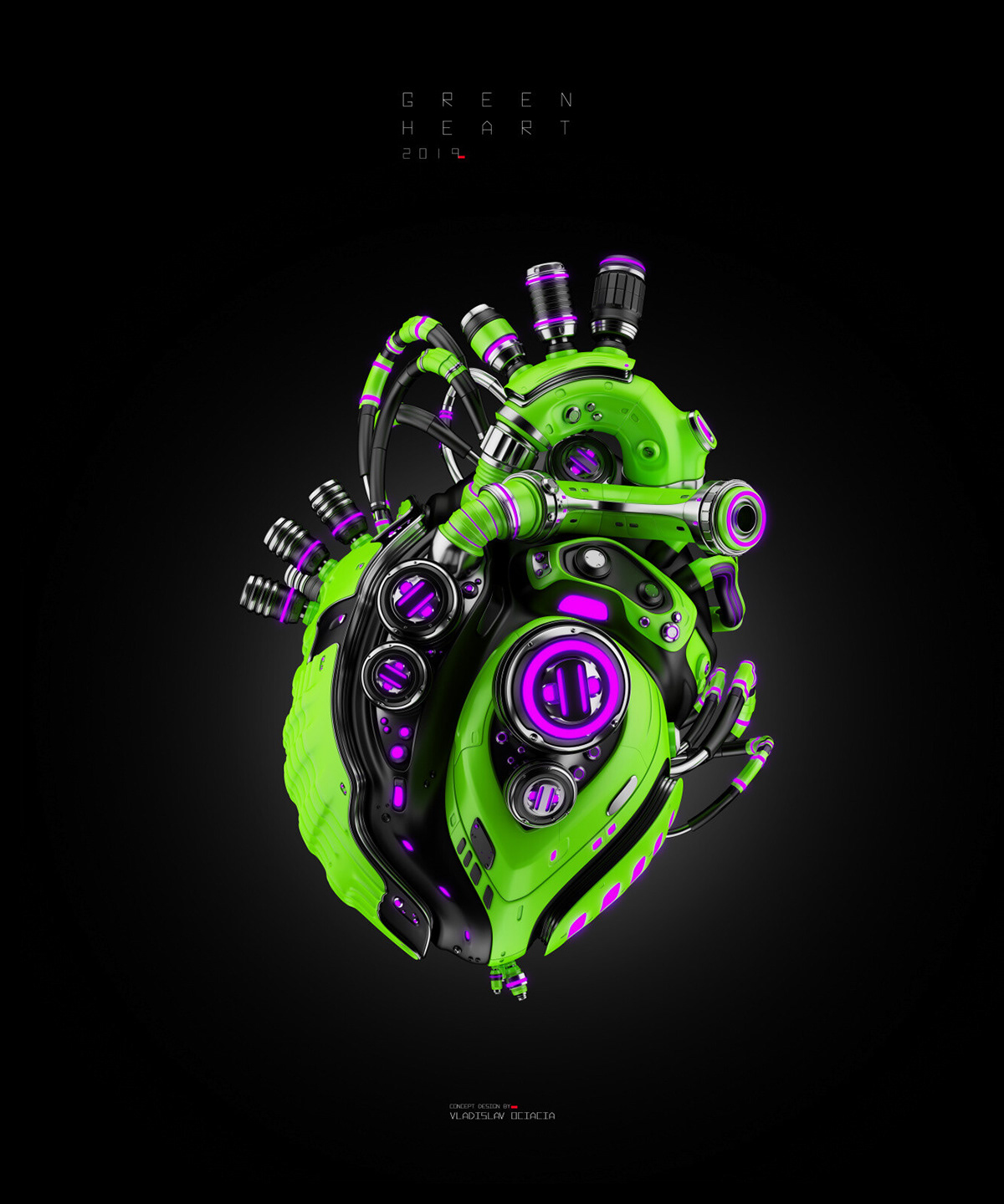 heart，machine，medical care，science fiction，Futurism，