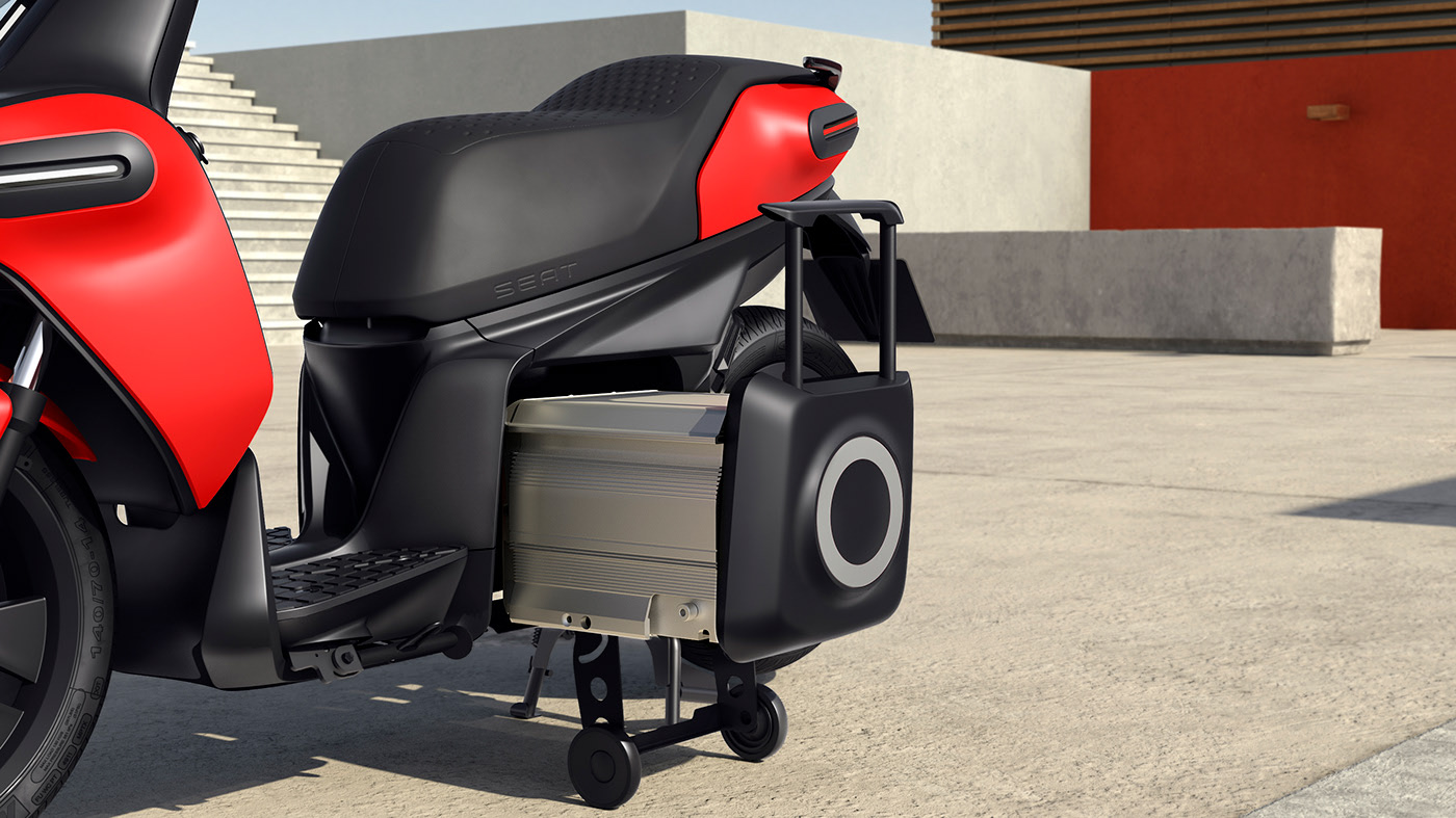 conceptual design，cgi，Electric scooter，motorcycle，